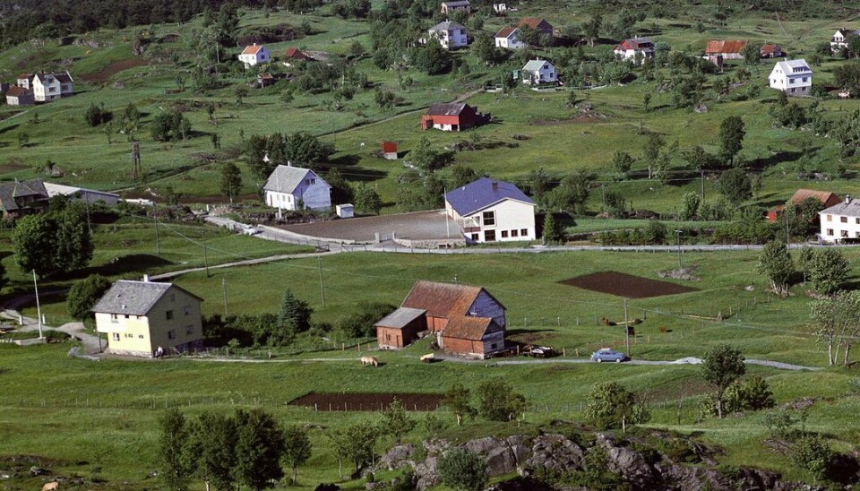 Haugland - flyfoto fra 1961-62.