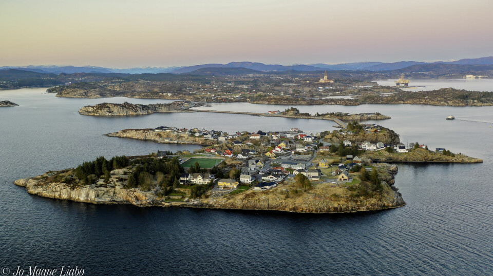 Dronebilde av Ramsøy
