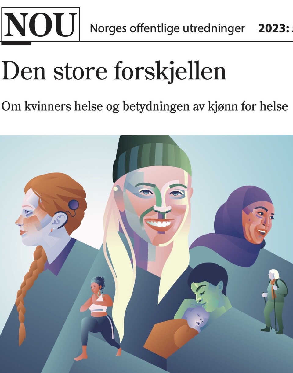 KVINNEHELSE: «Betydningen av kjønn vektlegges verken i folkehelsearbeidet, i helse- og omsorgstjenesten, eller i helsefaglig forskning og utdanning» slås det fast i en NOU-rapport.