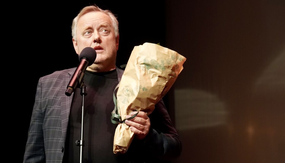 INVITERTE TIL KONSERT: - Den flotte settingen for denne prisutdelingen gjør meg stolt av øyen vi bor på, sa Roald Krossøy i takketalen, og avsluttet med å ønske alle hjertelig velkommen til konsert i KIpo 20. mai – der Strusshamn Musikkforening skal fremføre de tre konkurransestykkene de skal delta med i Europamesterskapet i janitsjar.