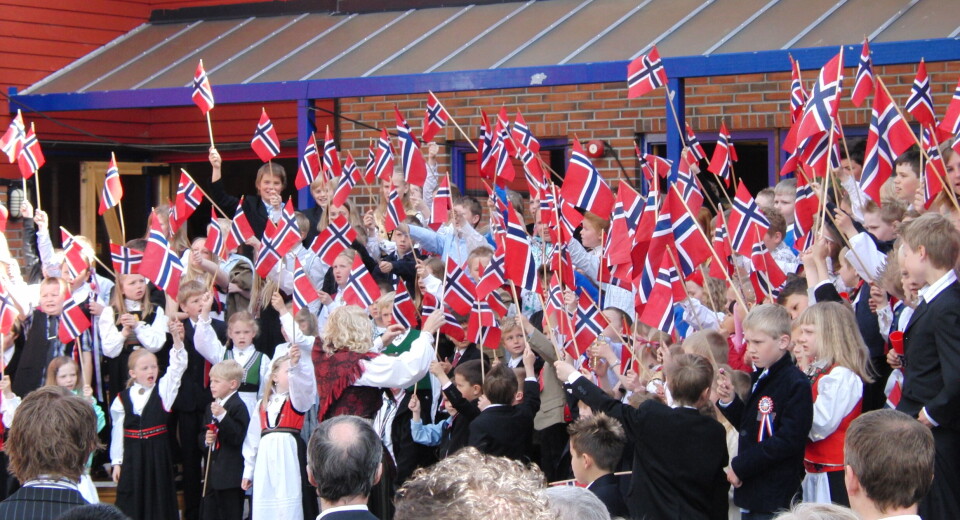 FEST: Dette er et arkivbilde fra feiringen på Florvåg skole.
