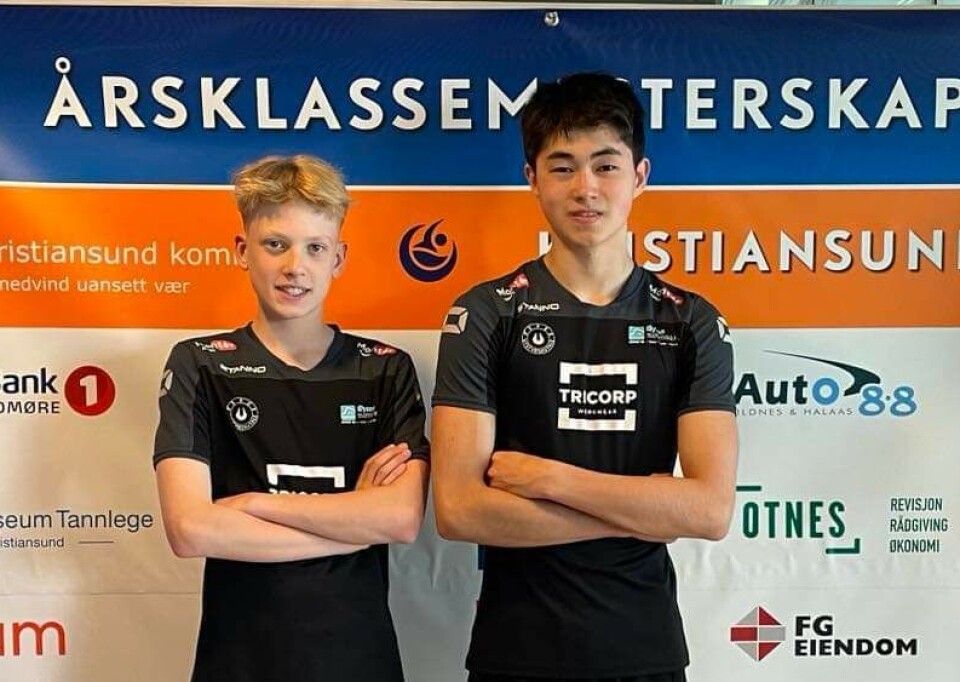 PERSET: Felix Gol-Hausberg (t.v) og Simon Storrø Edvinsen under helgens Årsklassemesterskap.