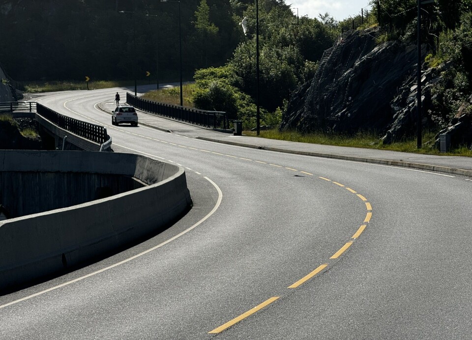 NY VEI: Den nye veien mellom Erdal og Hop ble åpnet i august 2021.
