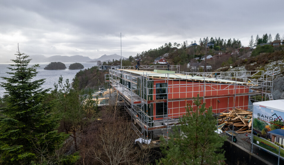 BYTTET TAK: Taket ble byttet fra tradisjonelt saltak til pulttak.