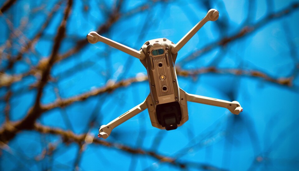 Linjebefaring med drone