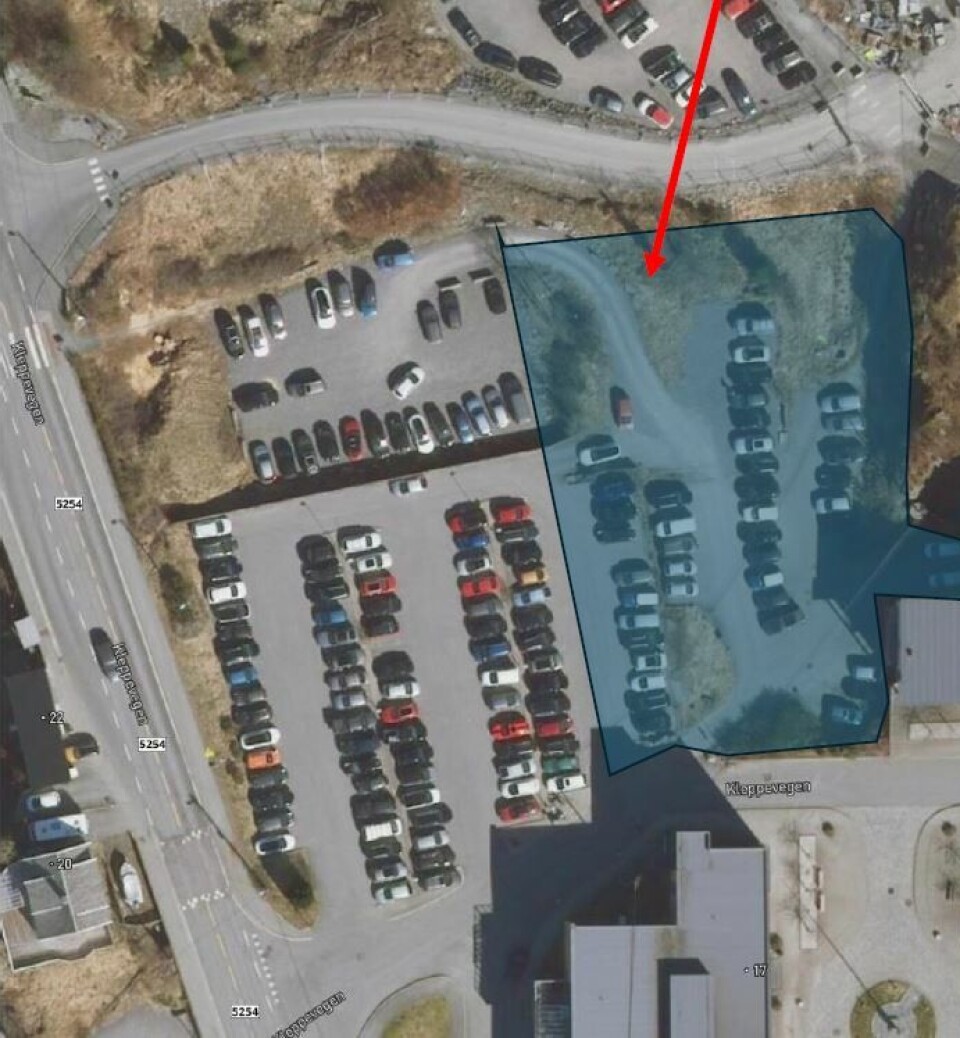 STENGT: Denne delen er stengt for parkering denne og neste uke.