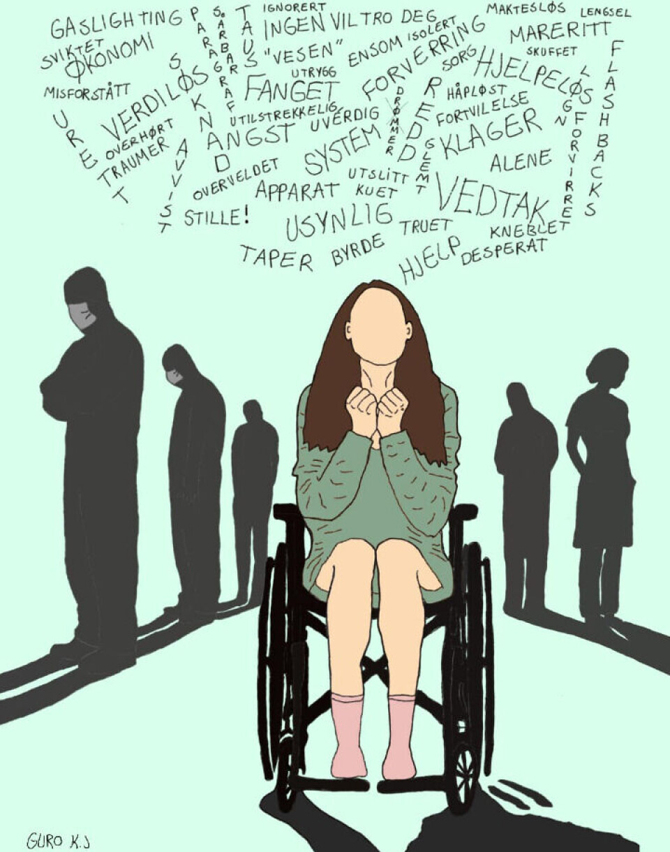 Illustrasjon som Guro Kjeilen Jakobsen selv har tegnet.