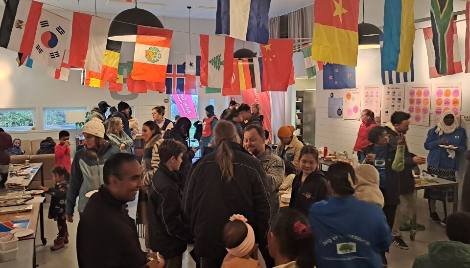 THE AIRCRAFT HANGAR SAVED THE DAY: The most ideal is obviously to have 'Outdoor Food from Around the World', but it's great to move into an available aircraft hangar if the weather turns foul.