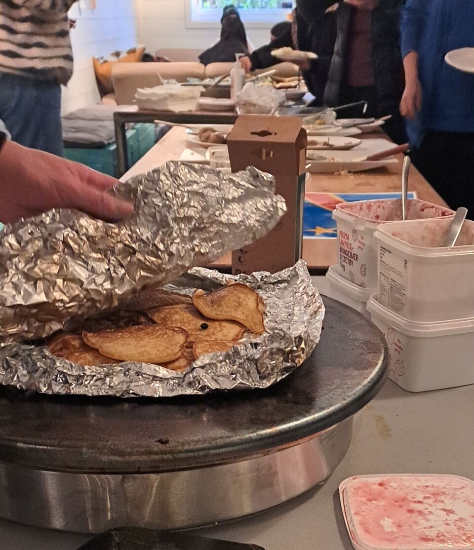 PANCAKES: Blue Cross Children's Station went all out with 'hiking pancakes'.