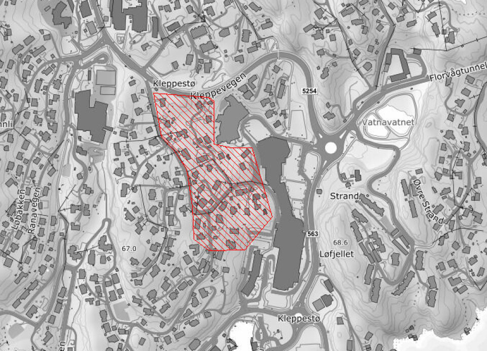 Kokevarsel i Gamle Kleppestøvegen