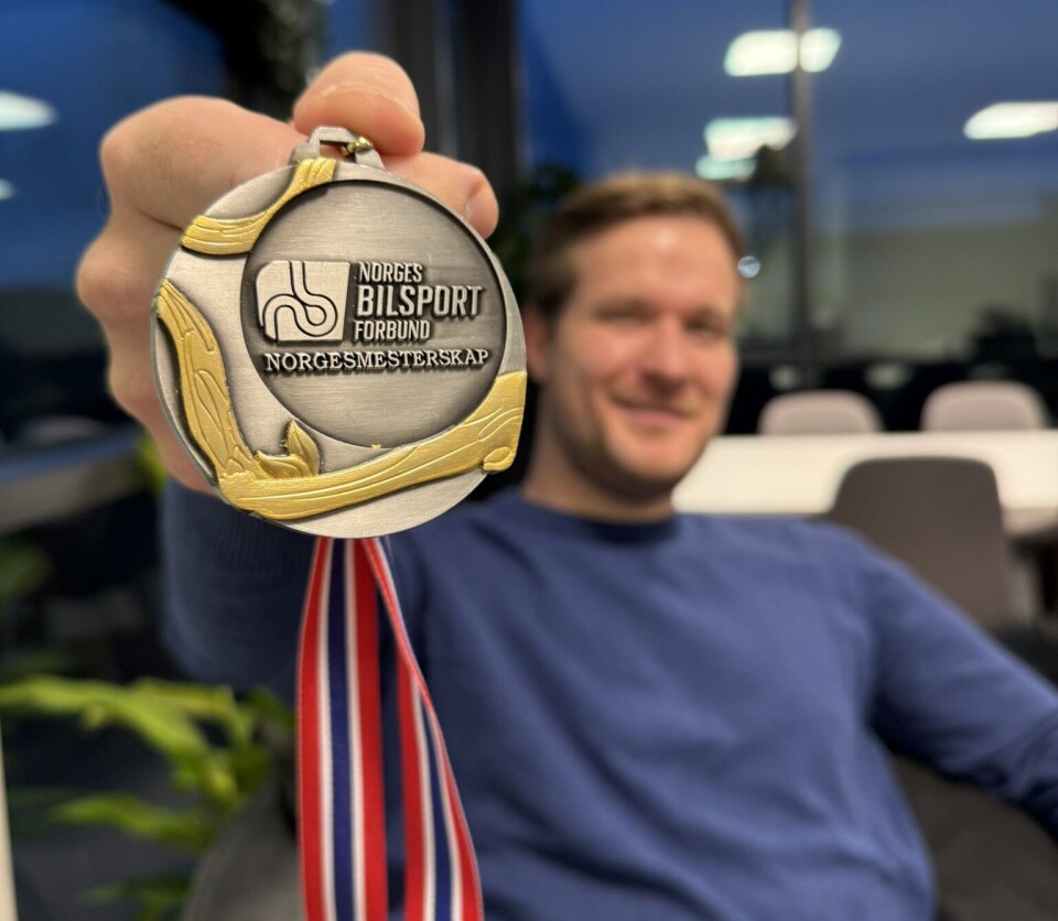 NORGESMESTER: Det synlige beviset på at Raymond Skaar tok NM-gull