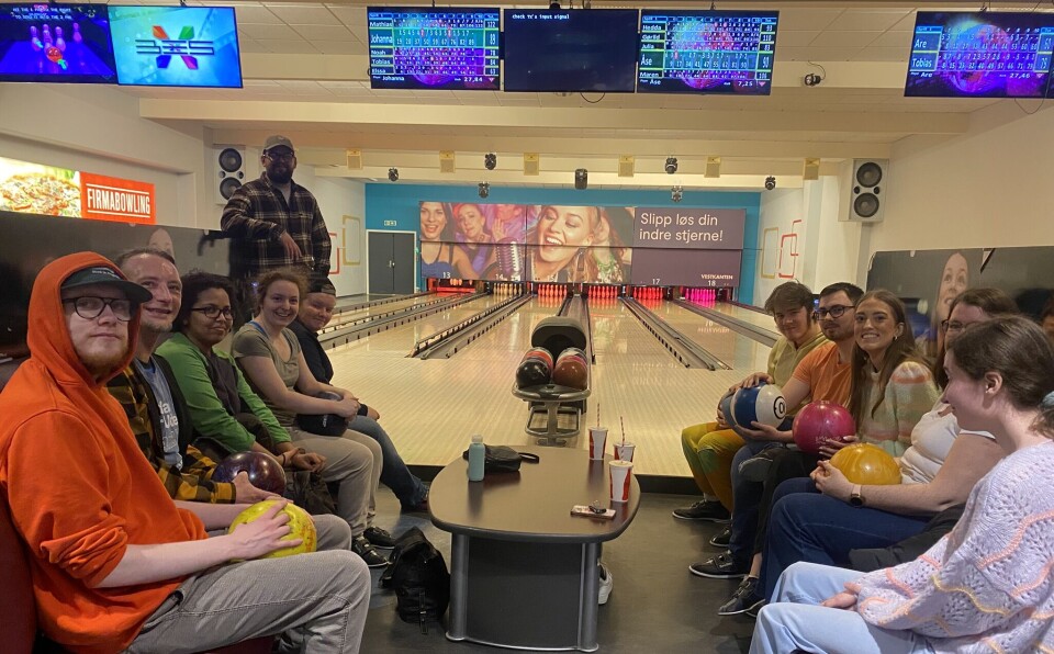 SUKSESS: Gratis bowling (med drikke) sto på agendaen da Mental Helse Ungdom Askøy inviterte til sosialt samvær.