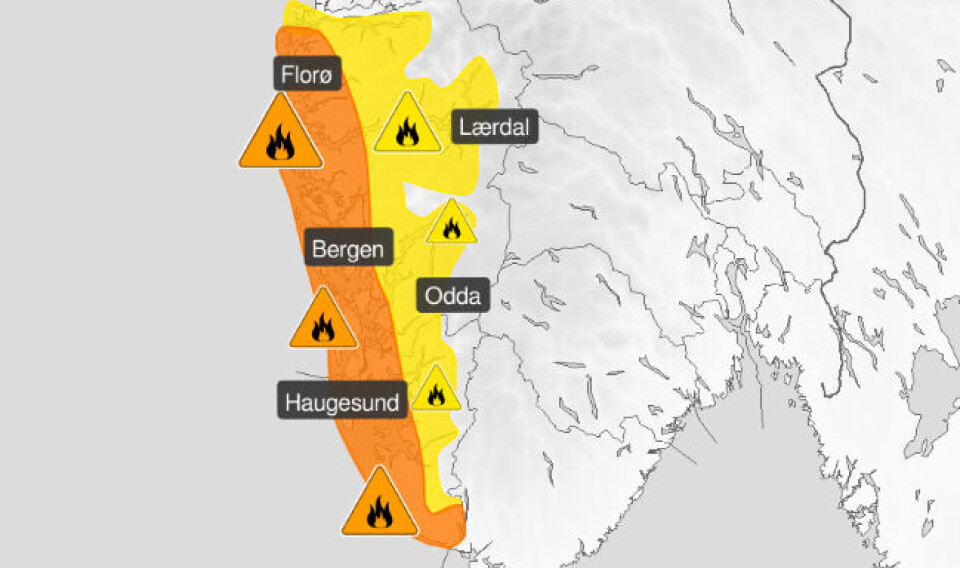 Oppgraderer skogbrannfare