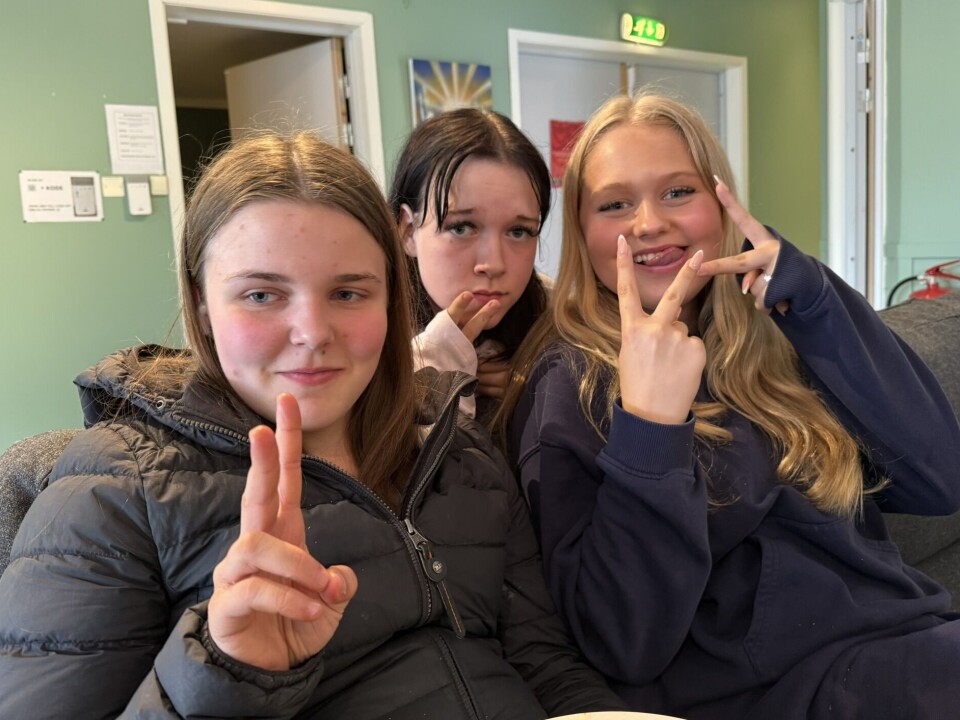 UNG: Mathilde, Amilde og Pernille.