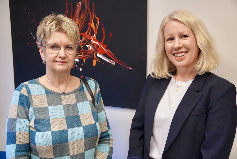 ØNSKER INNSPILL: - Vi er helt avhengig av å ha et godt samarbeid med pårørende, sier Anne Kjersti Drange. Til høyre: Stine Svellingen.