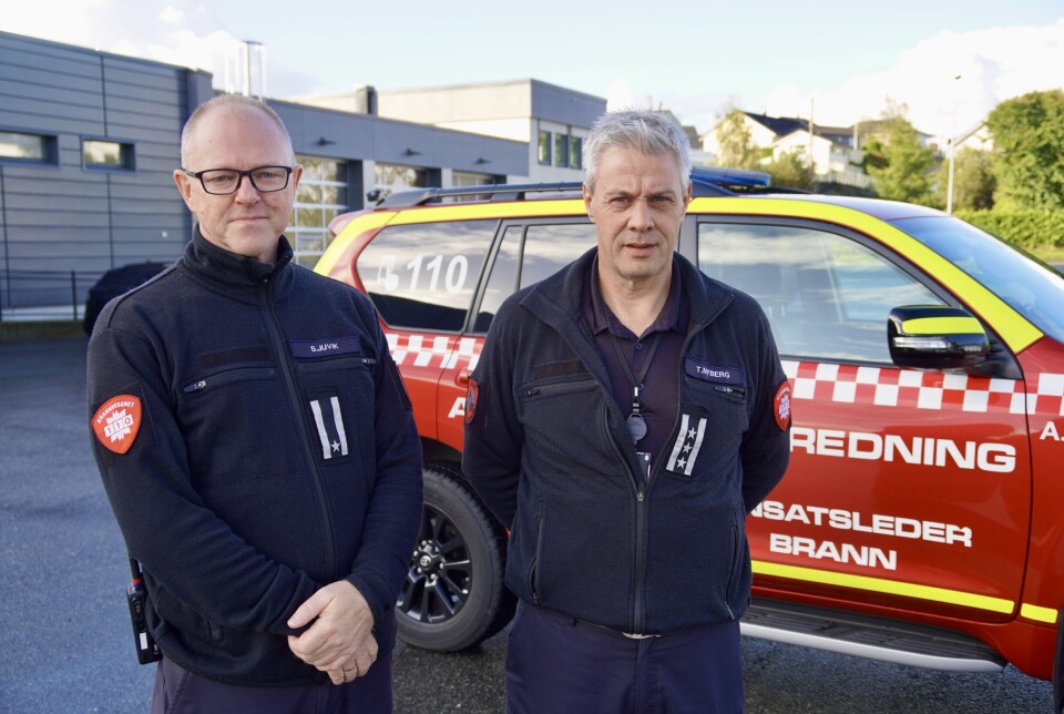 PROFESJONELT MANNSKAP: - Vi står ikke tilbake for noen andre styrker i Norge, sier Tony Nyberg. Til venstre: Stig Juvik.